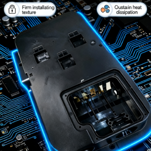 EV Charging Control Box Internal Partitioned Layout with Metal Contacts
